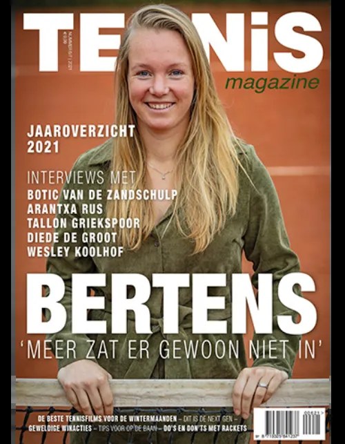 Tennis Tijdschrift Duitsland 2021-06 Kiki Bertens Botic Van De Zandschulp Arantxa Rus Tallon Griekspoor Diede De Groot Originele uitgave