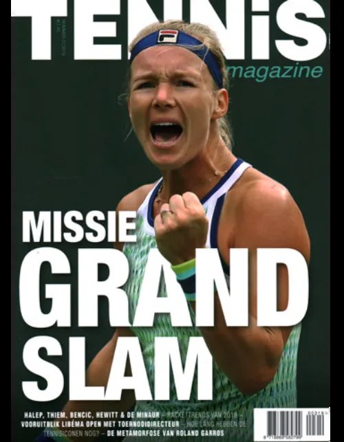 Tennis Magasin Tyskland 2019-03 Kiki Bertens Simona Halep Dominic Thiem Belinda Bencic Lleyton Hewitt Originaludgave