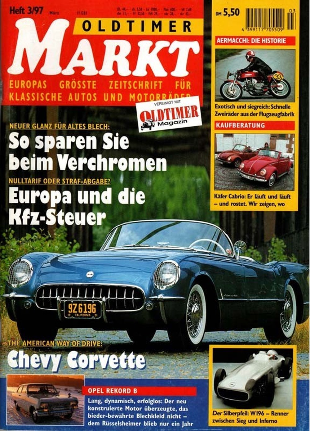 Oldtimer Markt Revista Alemanha 1997-03 Edição original