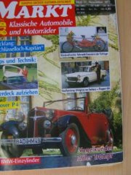 Oldtimer Markt Magasin Tyskland 1992-11 Originaludgave