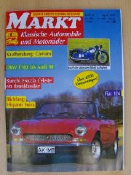 Oldtimer Markt Tijdschrift Duitsland 1991-04 Originele uitgave