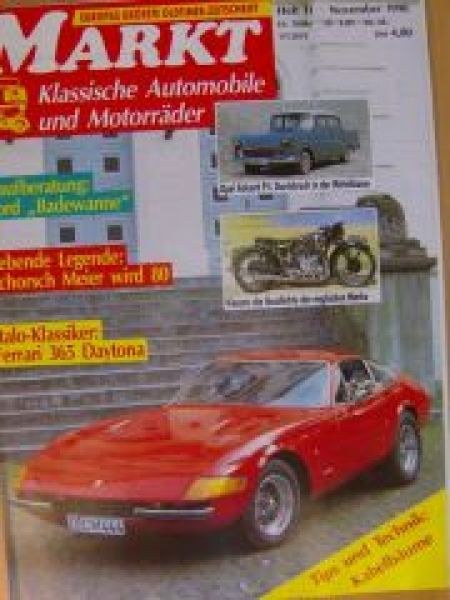 Oldtimer Markt Magasin Tyskland 1990-11 Originaludgave