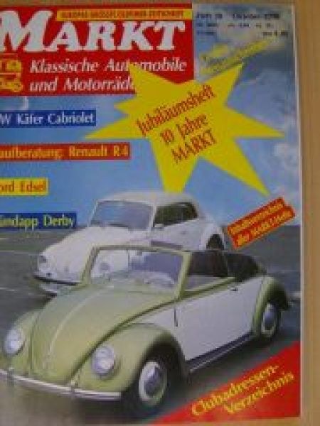 Oldtimer Markt Tijdschrift Duitsland 1990-10 Originele uitgave
