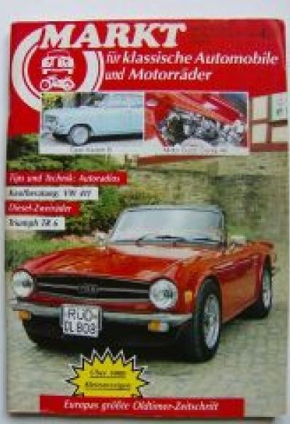 Oldtimer Markt Tijdschrift Duitsland 1989-07 Originele uitgave