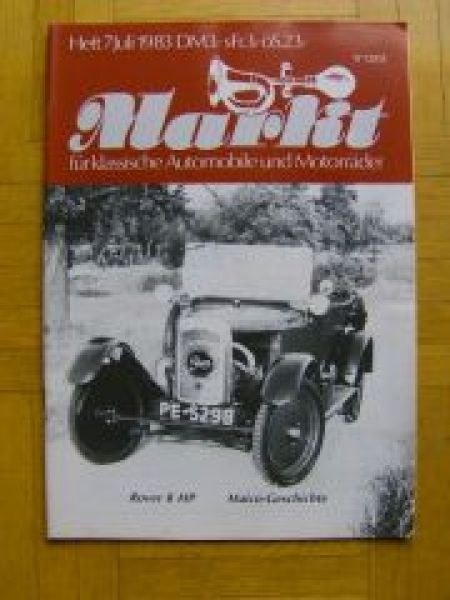 Oldtimer Markt Lehti Saksa 1983-07 Alkuperäinen painos