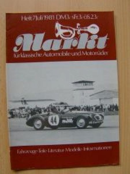 Oldtimer Markt Tijdschrift Duitsland 1981-07 Originele uitgave