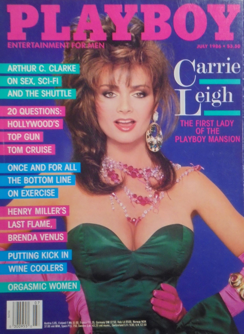Playboy Revista USA 1986-07 – Carrie Leigh Tom Cruise Arthur C. Clarke Henry Miller Brenda Venus – Edição original