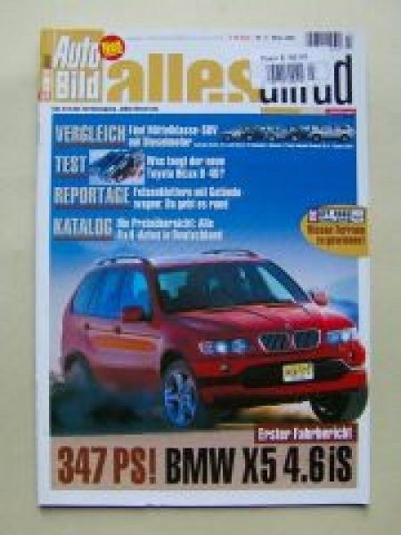 Auto Bild Lehti Saksa 2002-03 Alkuperäinen painos