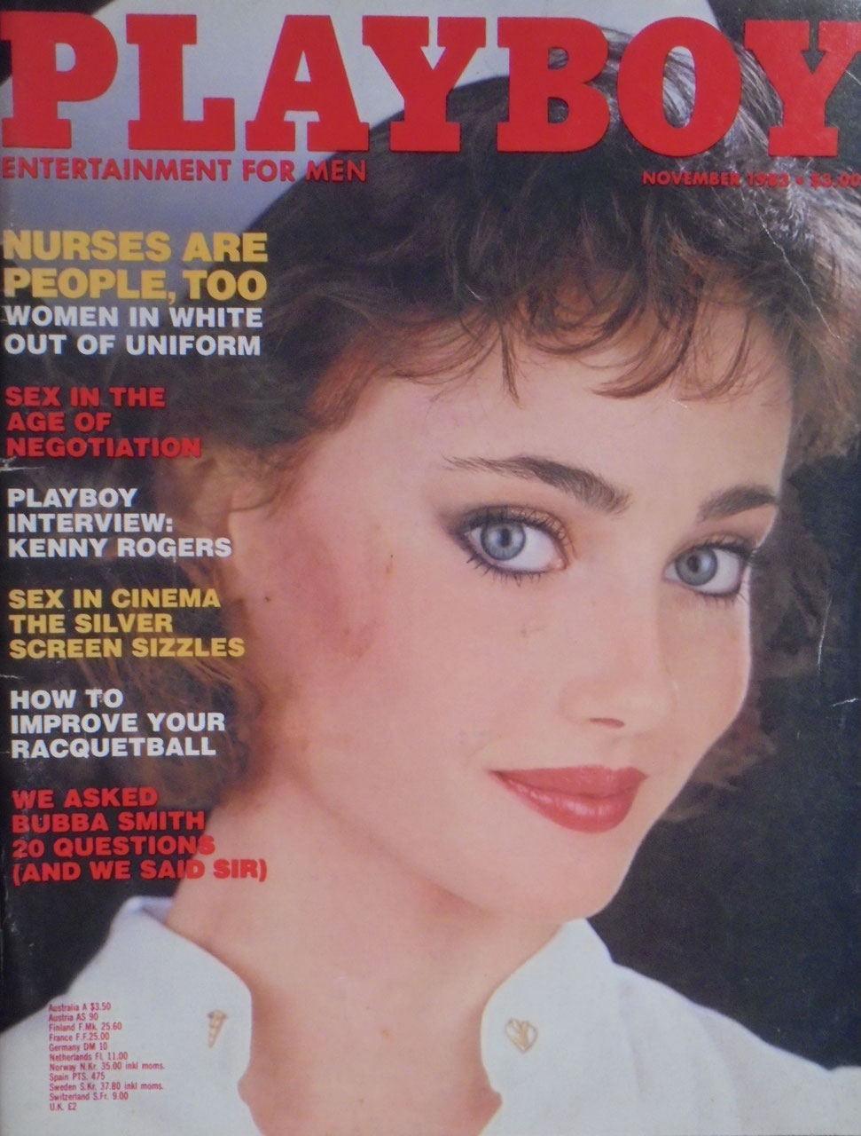 Playboy Magasin USA 1983-11 – Kenny Rogers Bubba Smith – Originalutgåva