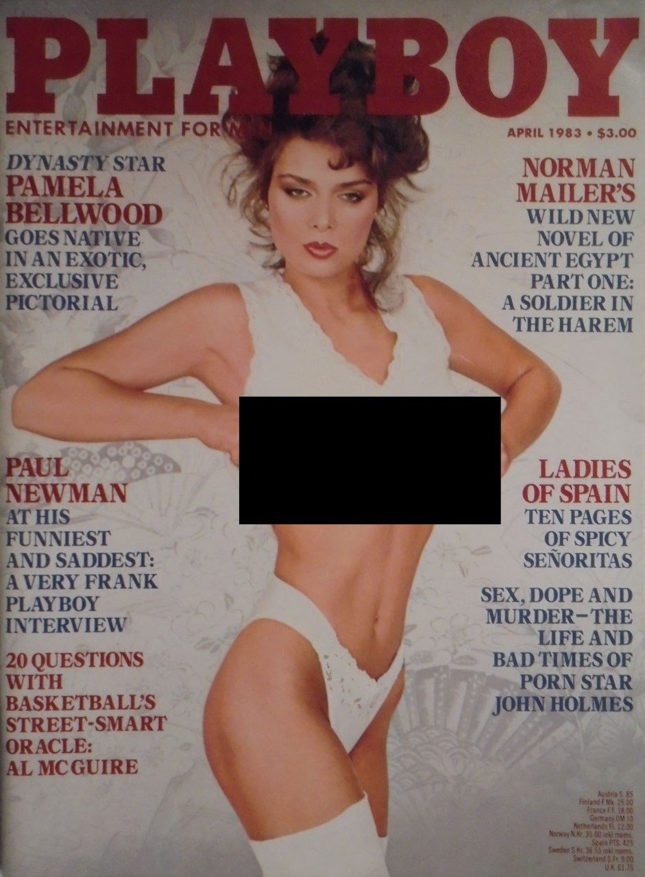 Playboy Revista USA 1983-04 – Pamela Bellwood Paul Newman Norman Mailer Al McGuire John Holmes – Edición original