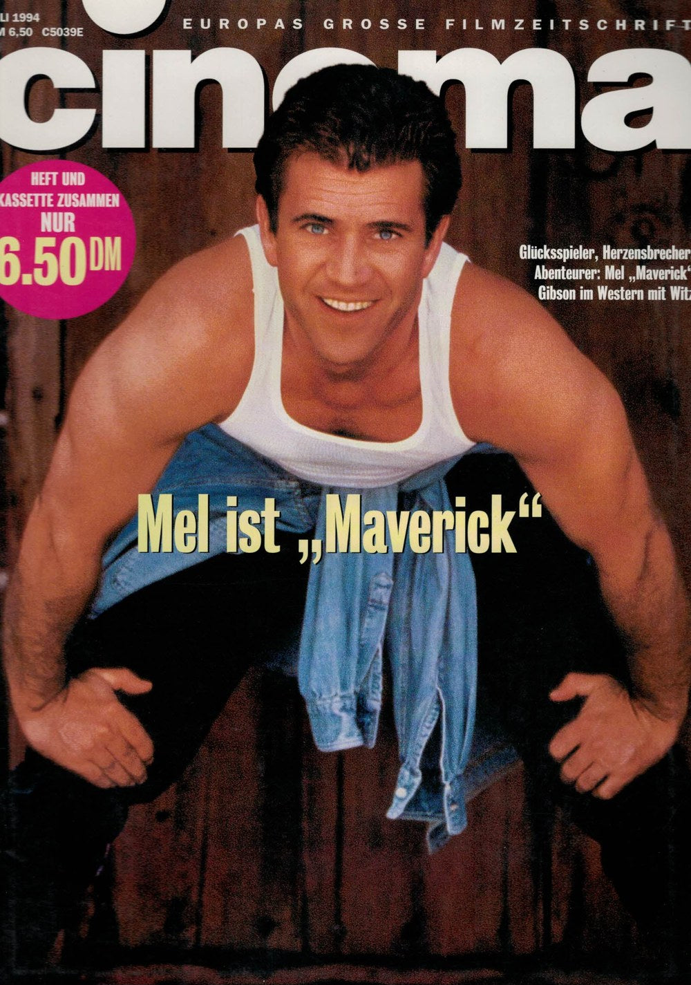 Cinema Lehti Saksa 1994-07 – Mel Gibson – Alkuperäinen painos
