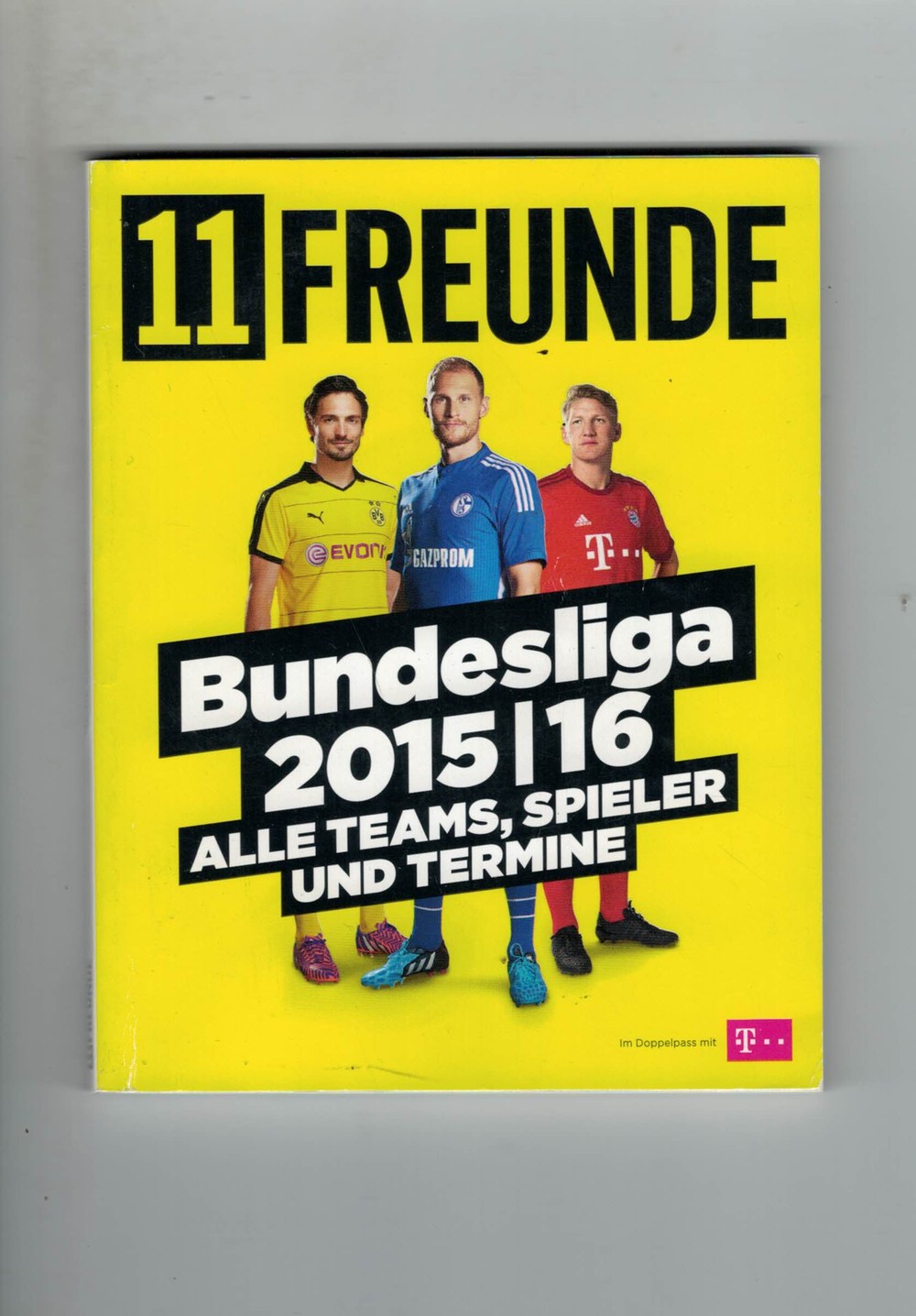 11 Freunde Lehti Saksa 2015-16 Mats Hummels Benedikt Höwedes Bastian Schweinsteiger Alkuperäinen painos