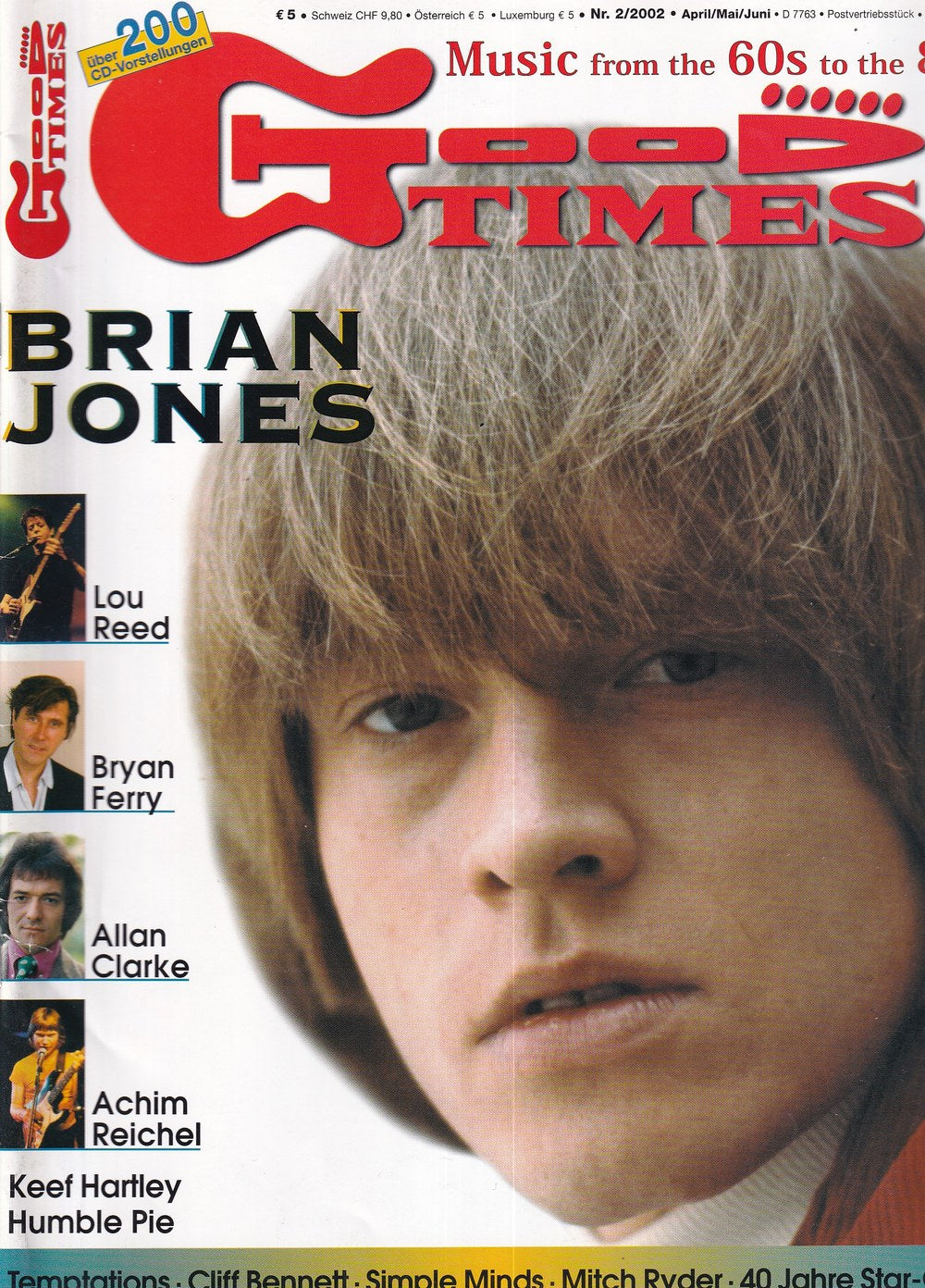 Good Times Edition Alemanha 2002-02 – Brian Jones Lou Reed Bryan Ferry Allan Clarke Achim Reichel – Edição original