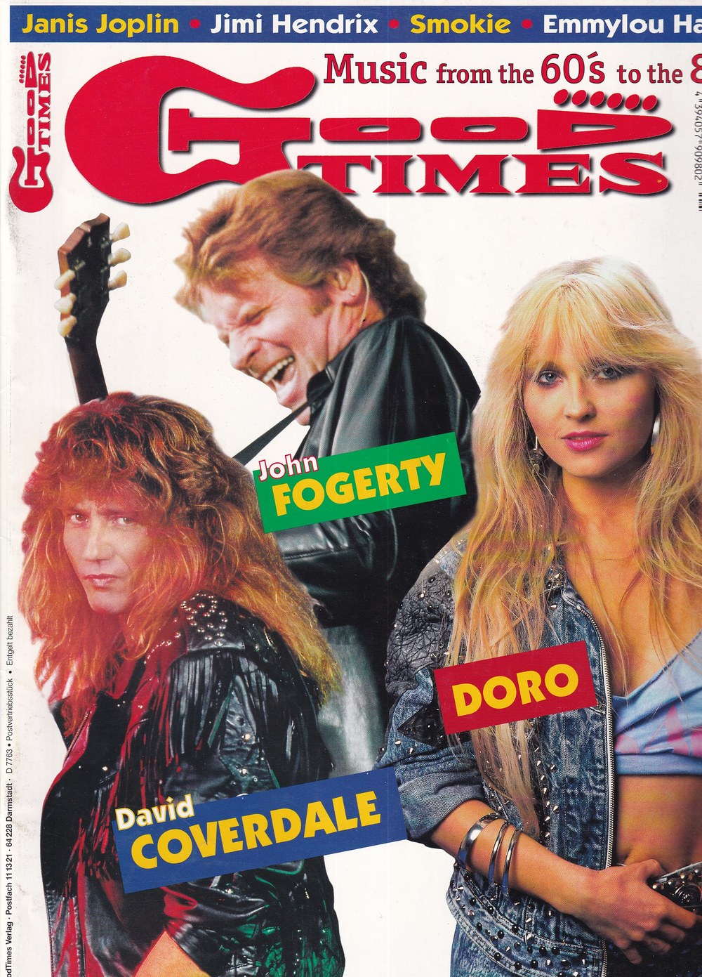 Good Times Edition Saksa 2000-05 – David Coverdale John Fogerty Doro – Alkuperäinen painos