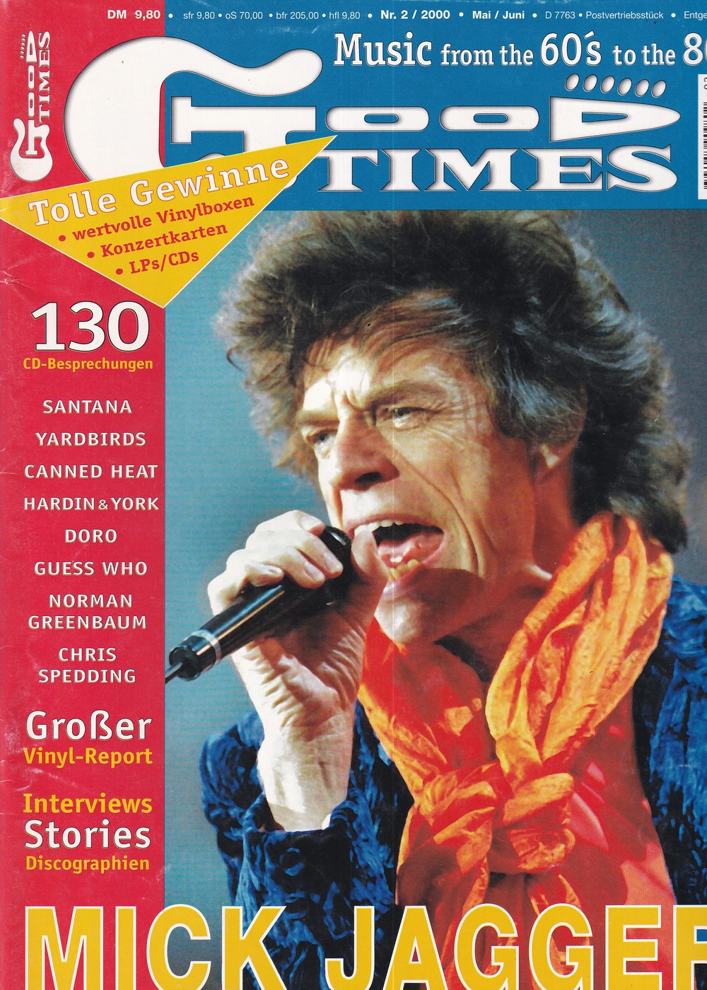 Good Times Edition Duitsland 2000-02 – Mick Jagger Santana Yardbirds Canned Heat Hardin & York – Originele uitgave