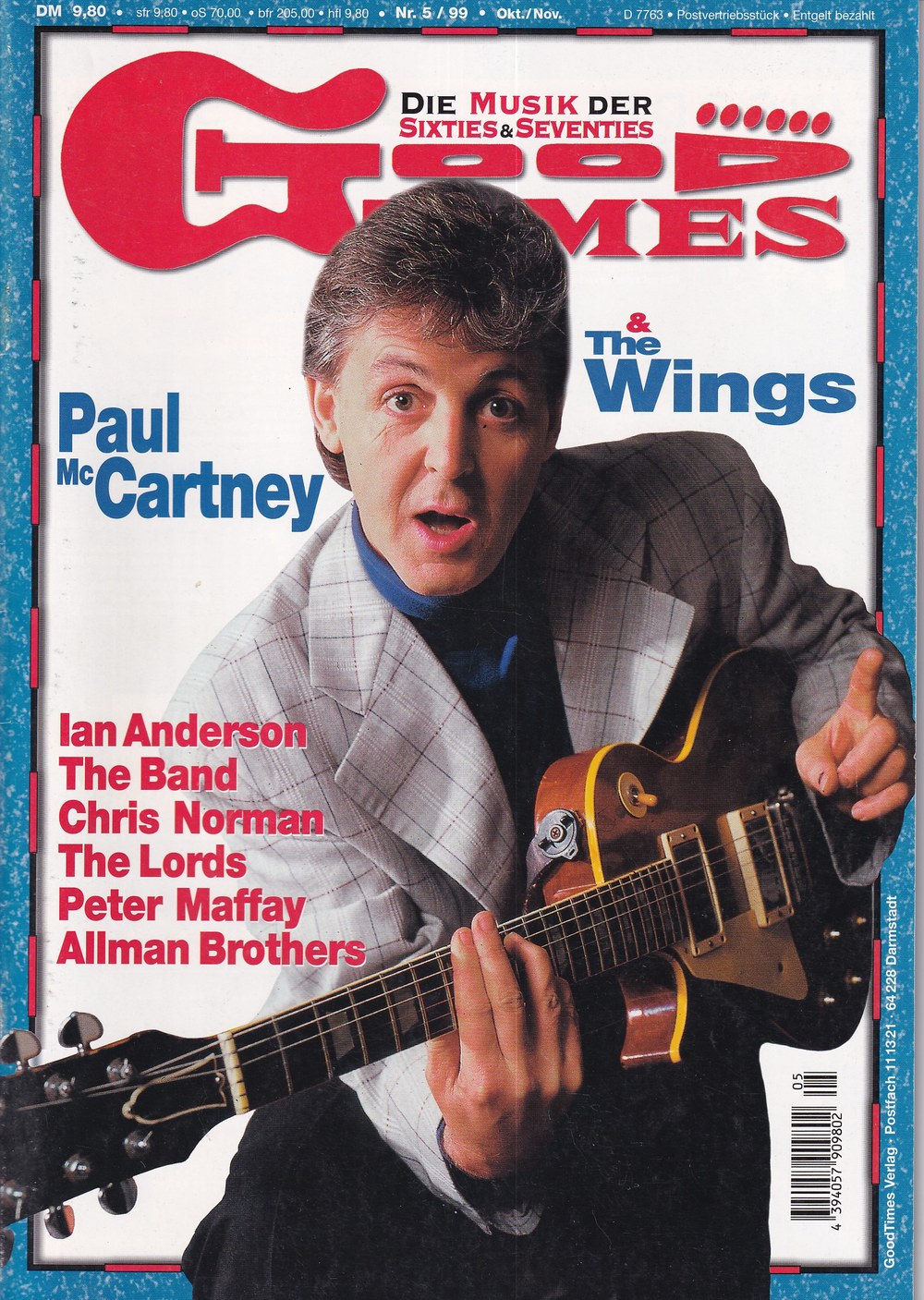 Good Times Edition Saksa 1999-05 – Paul McCartney The Wings Ian Anderson The Band Chris Norman – Alkuperäinen painos
