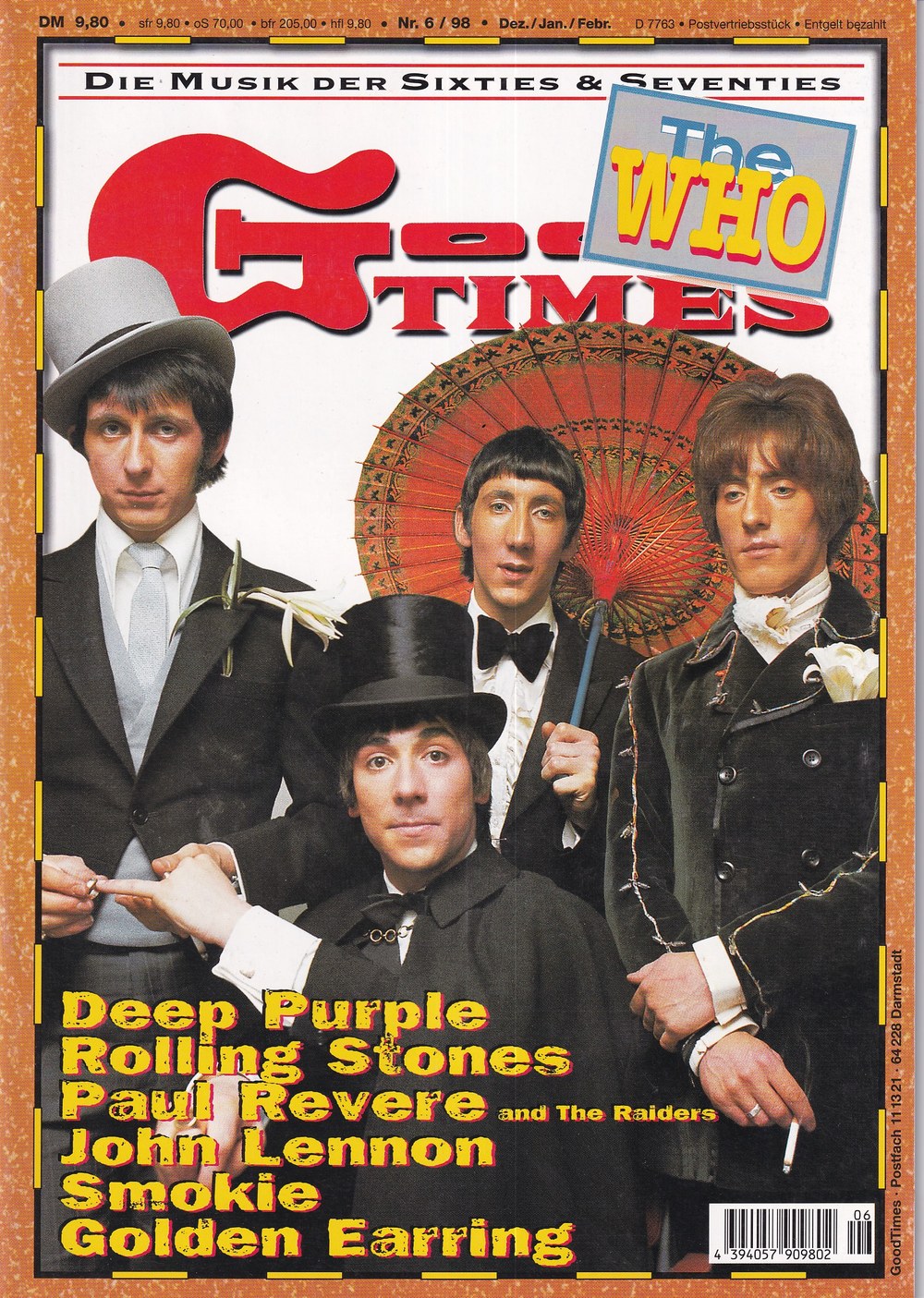 Good Times Edition Saksa 1998-06 – Keith Moon Pete Townshend Roger Daltrey John Entwistle John Lennon – Alkuperäinen painos