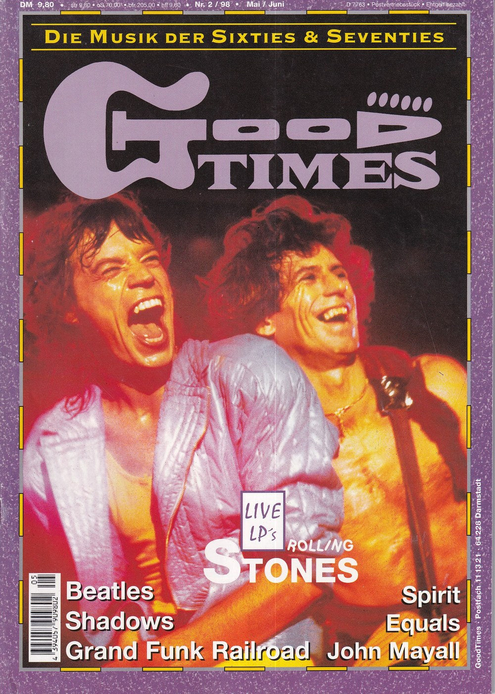 Good Times Edition Tyskland 1998-02 – Mick Jagger Keith Richards Beatles Shadows Grand Funk Railroad – Originalutgåva