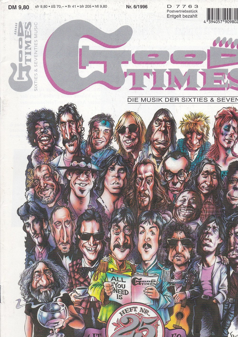Good Times Edition Duitsland 1996-06 – Jimi Hendrix Keith Richards Mick Jagger Tom Petty David Bowie – Originele uitgave