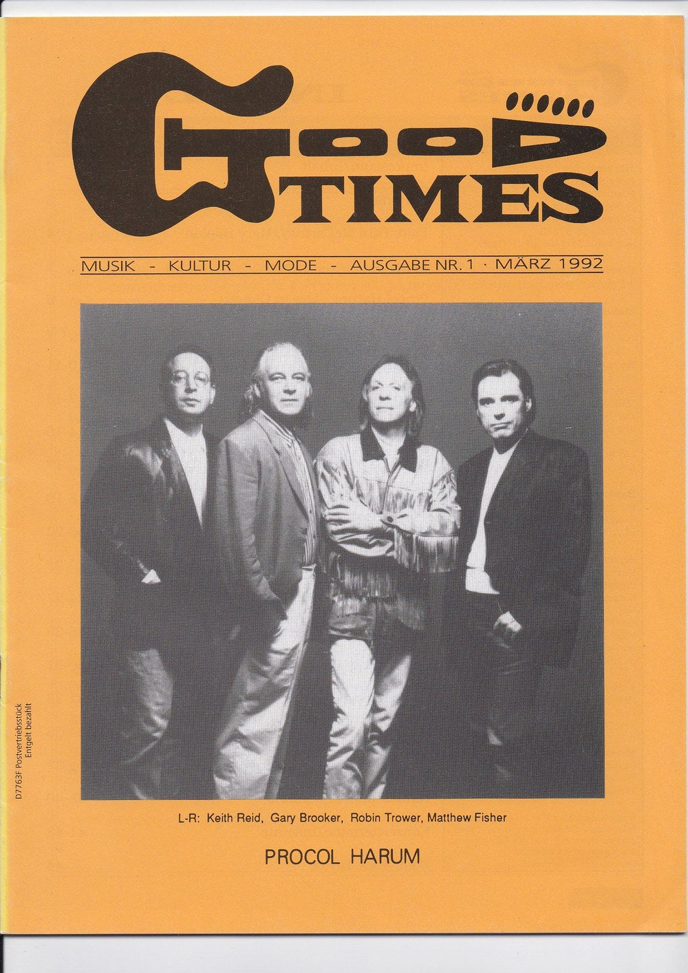 Good Times Edition Tyskland 1992-03 – Keith Reid Gary Brooker Robin Trower Matthew Fisher Procol Harum – Originaludgave