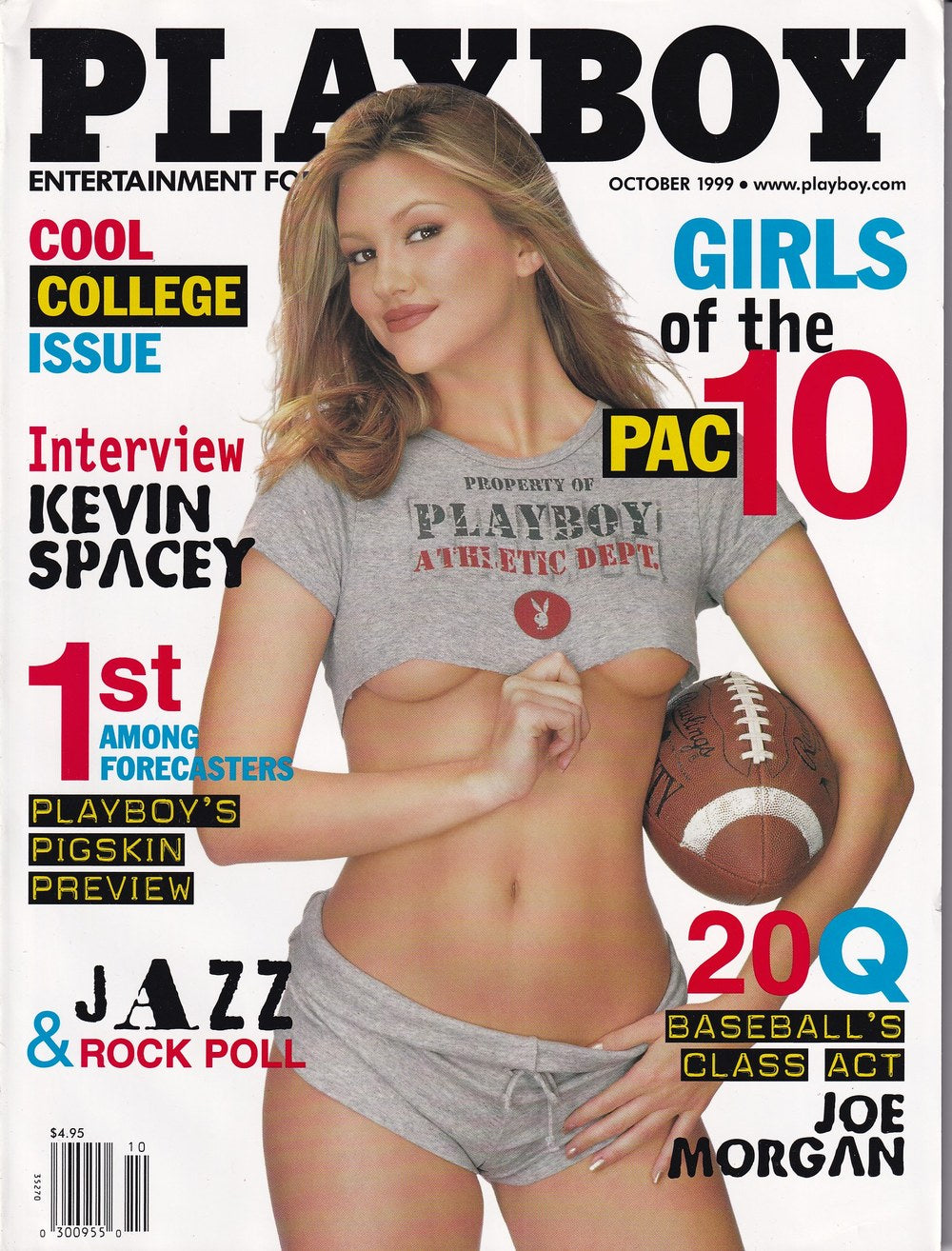Playboy Tijdschrift USA 1999-10 Kevin Spacey Joe Morgan Originele uitgave