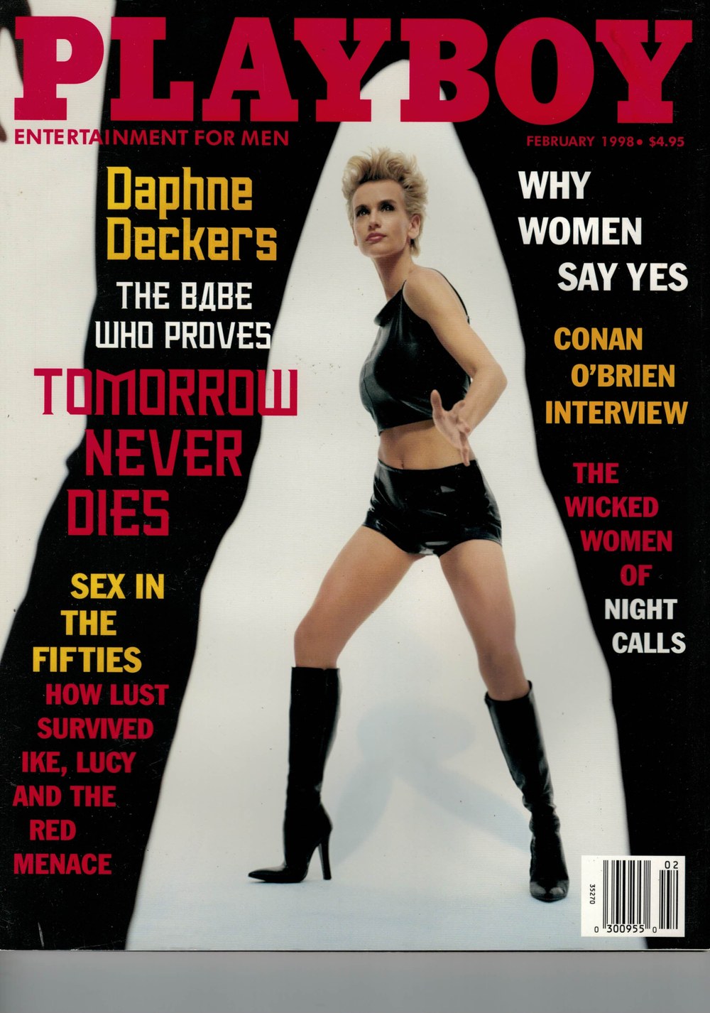 Playboy Magazin USA 1998-02 Daphne Deckers Conan O'Brien