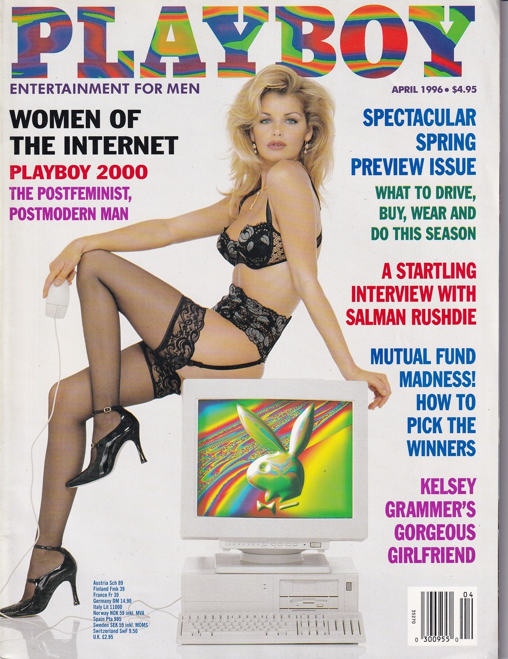 Playboy Revista USA 1996-04 Salman Rushdie Kelsey Grammer Edición original