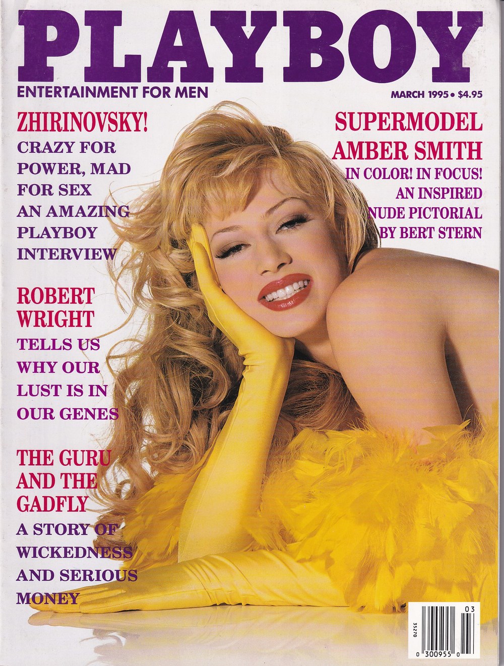 Playboy Revista USA 1995-03 Amber Smith Vladimir Zhirinovsky Robert Wright Edición original