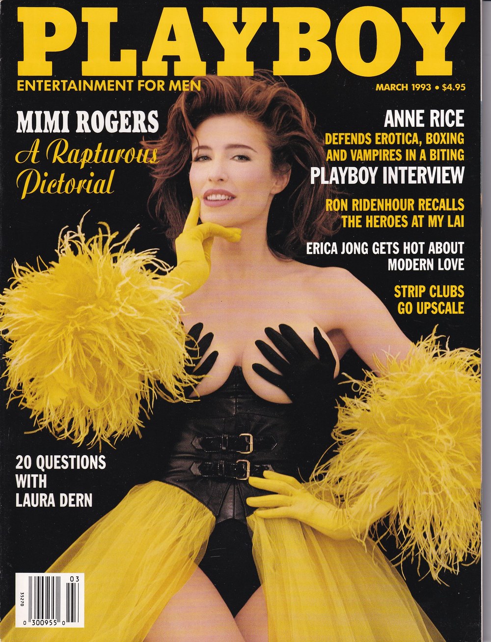 Playboy Tijdschrift USA 1993-03 Mimi Rogers Anne Rice Ron Ridenhour Erica Jong Laura Dern Originele uitgave