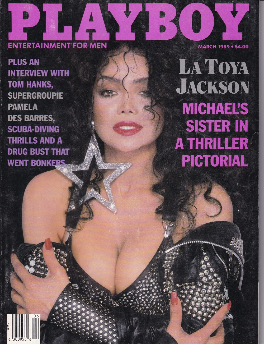Playboy Revista USA 1989-03 La Toya Jackson Tom Hanks Pamela Des Barres Edición original