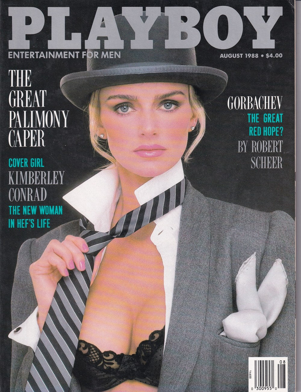 Playboy Tijdschrift USA 1988-08 Kimberley Conrad Originele uitgave
