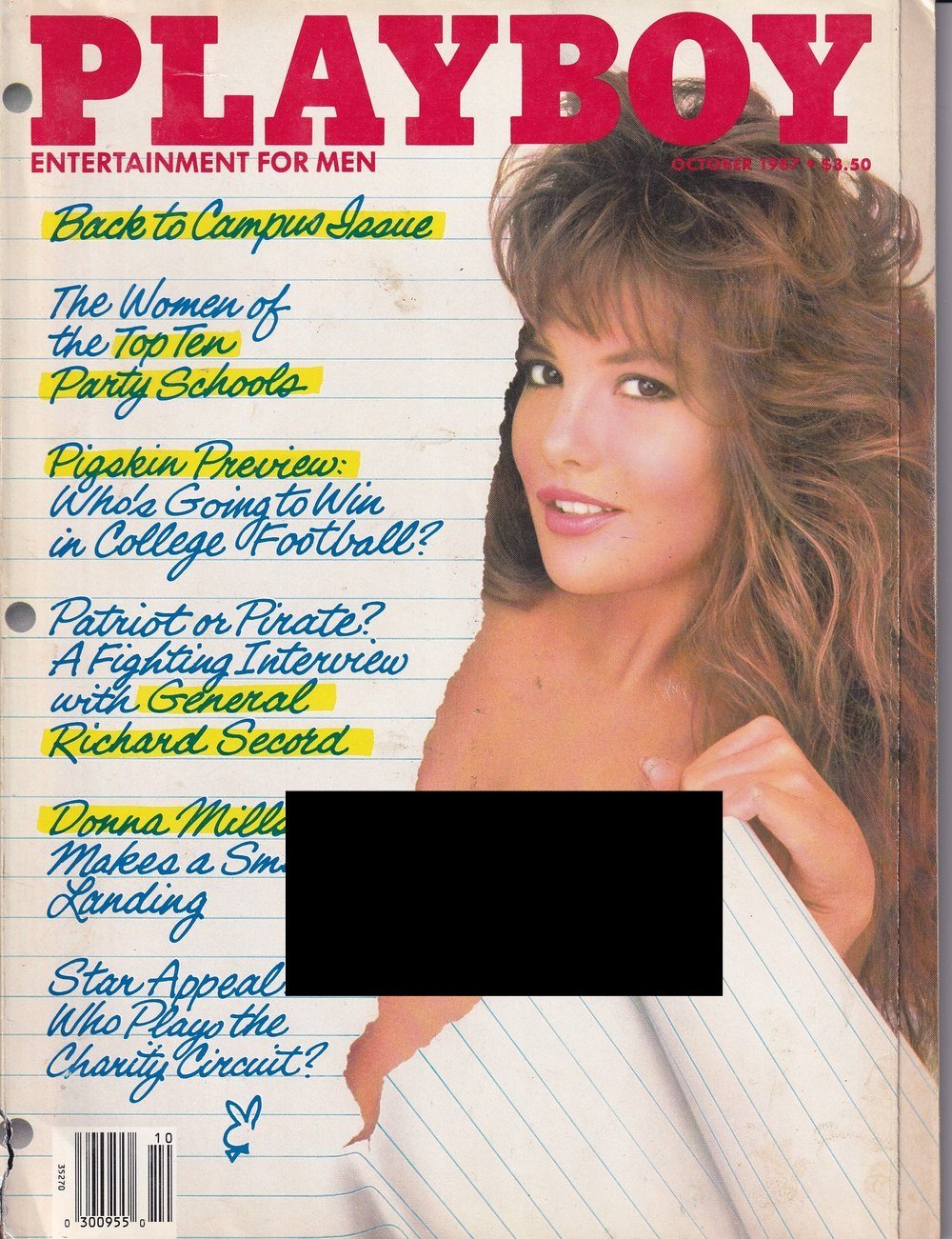 Playboy Rivista USA 1987-10 – Donna Mills Richard Secord – Edizione originale