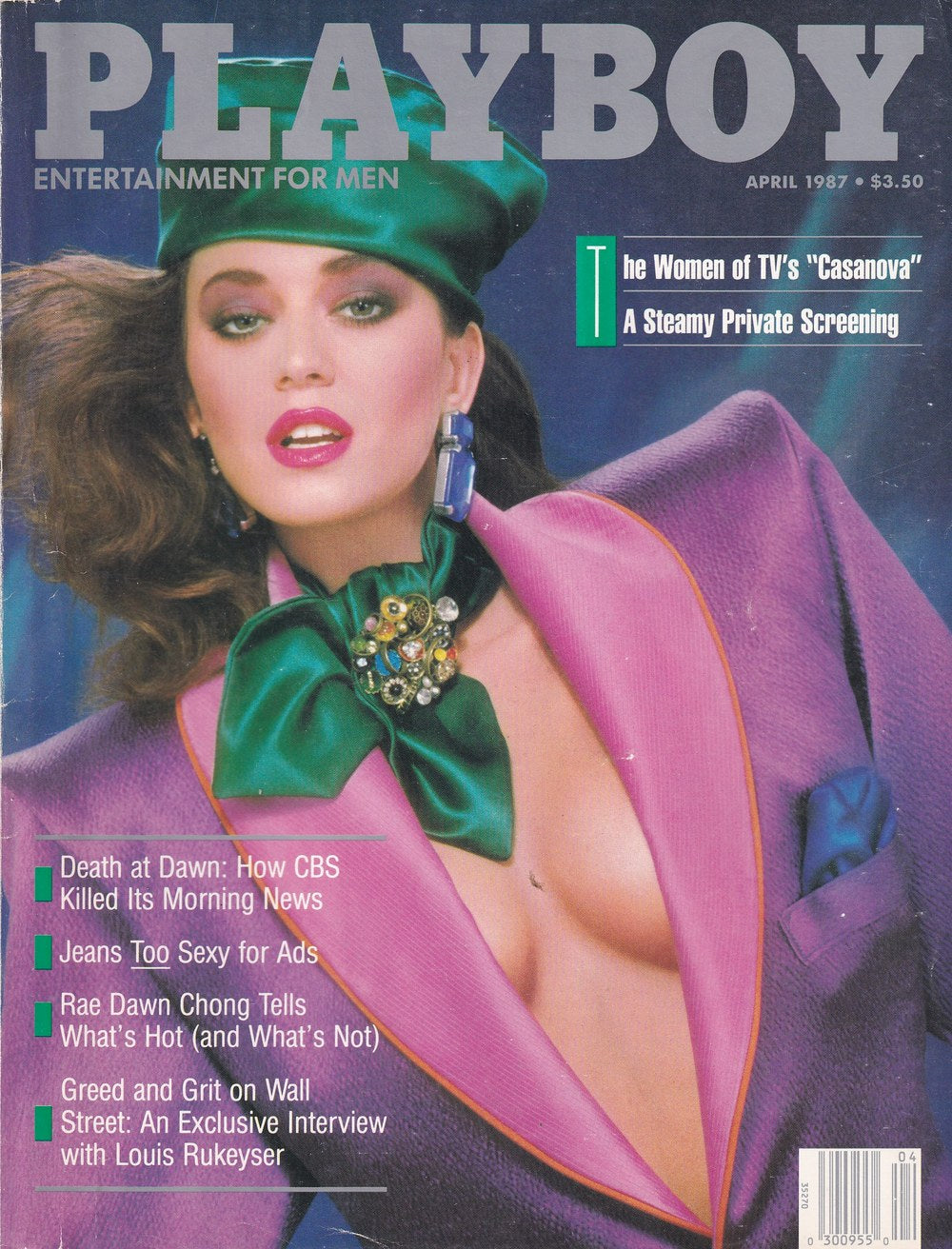 Playboy Rivista USA 1987-04 – Rae Dawn Chong Louis Rukeyser – Edizione originale