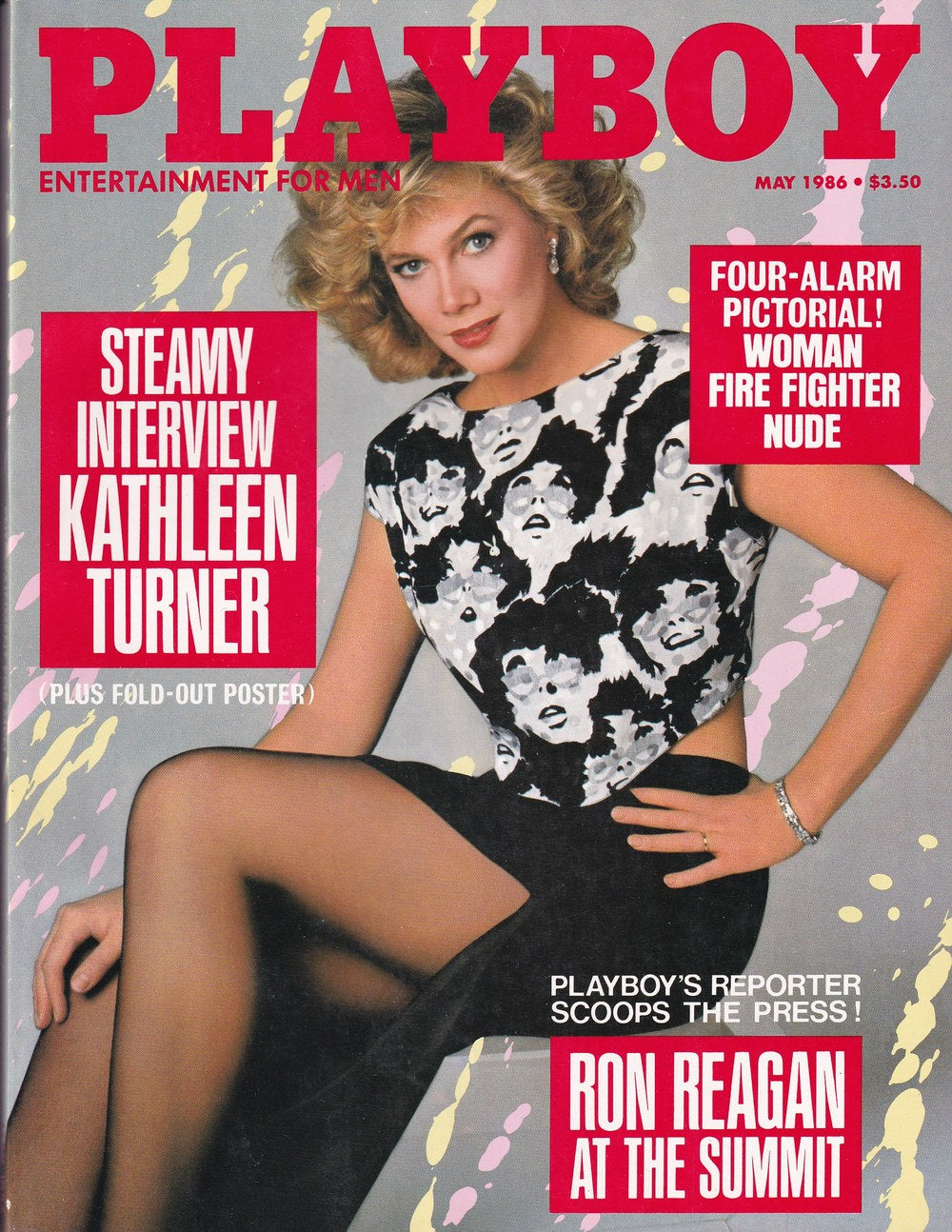 Playboy Tijdschrift USA 1986-05 – Kathleen Turner Ron Reagan – Originele uitgave
