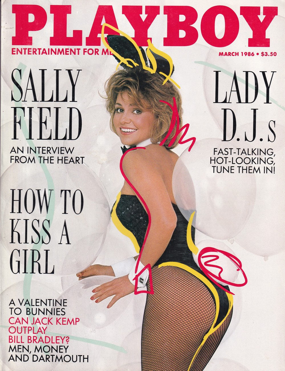 Playboy Tijdschrift USA 1986-03 – Sally Field Jack Kemp Bill Bradley – Originele uitgave