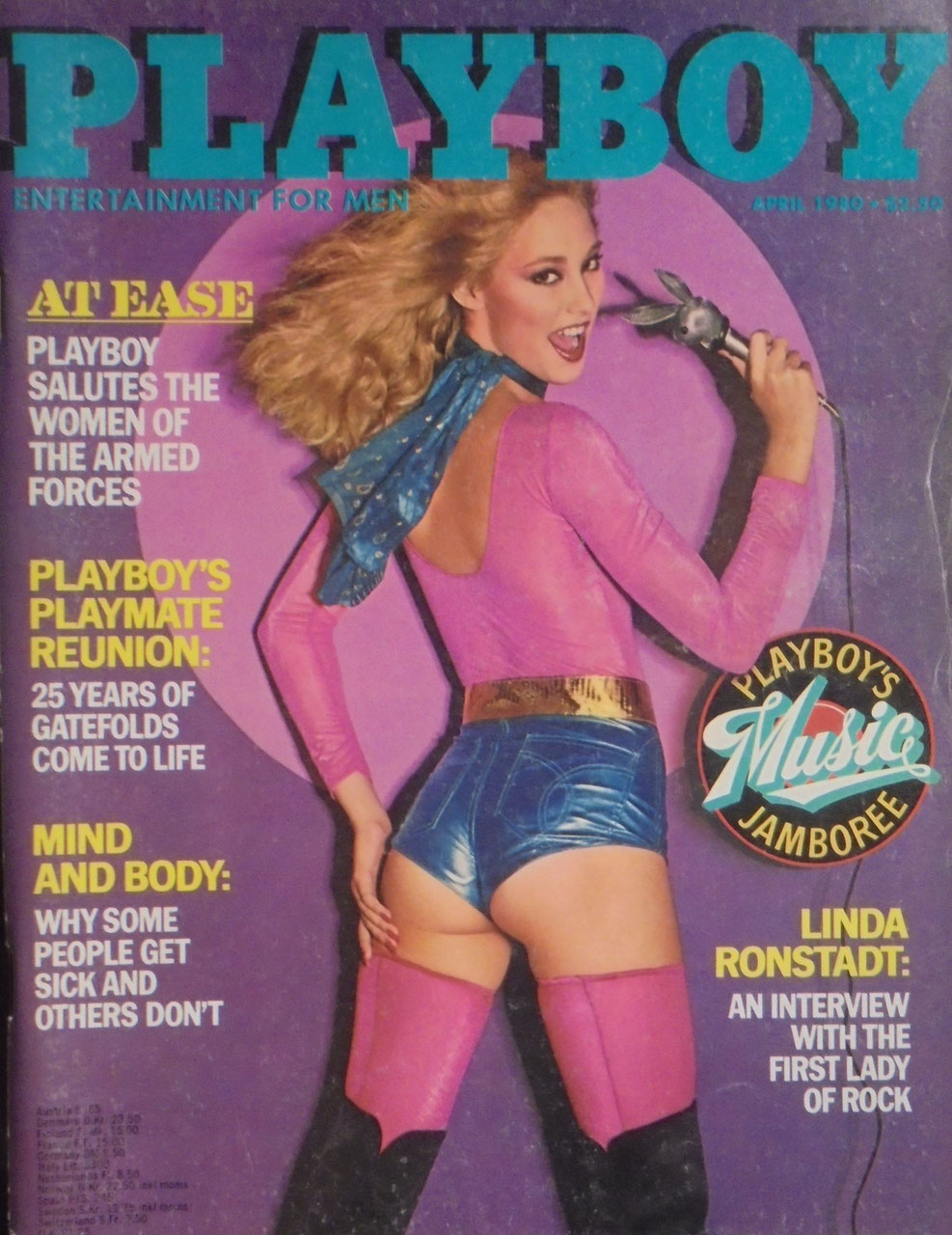 Playboy Revista USA 1980-04 – Linda Ronstadt – Edição original