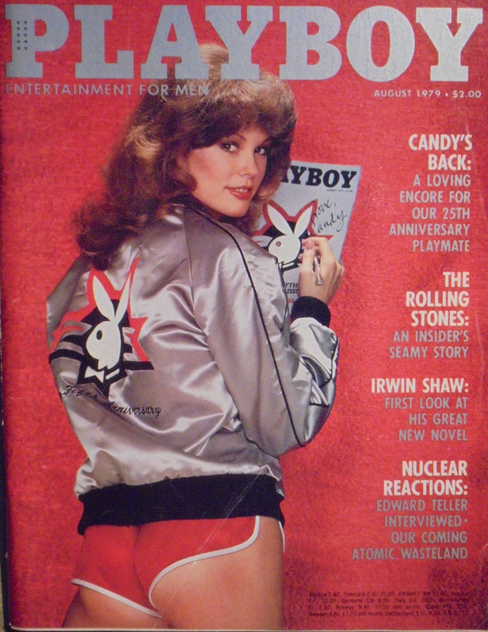 Playboy Magazine USA 1979-08 – Candy Loving Edward Teller Irwin Shaw The Rolling Stones – Édition originale