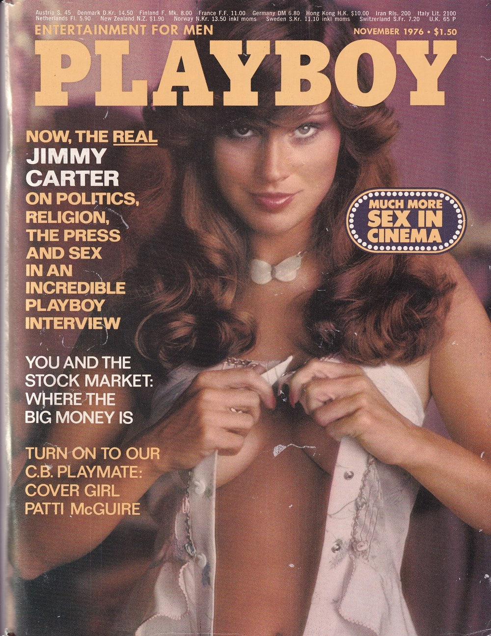 Playboy Magazine USA 1976-11 Patti McGuire Jimmy Carter Édition originale