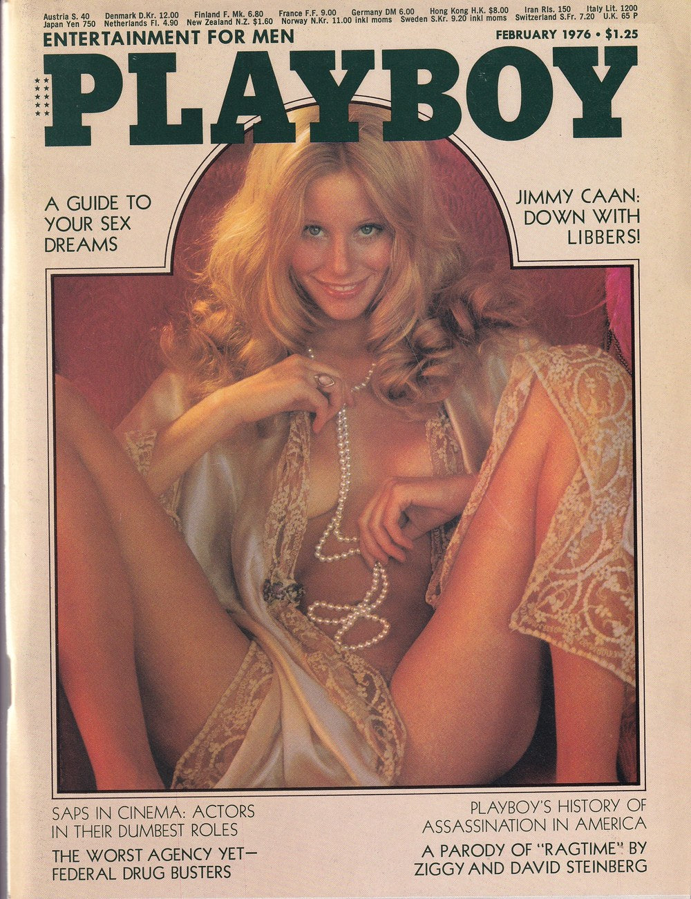 Playboy Magazin USA 1976-02 Laura Lyons Jimmy Caan Ziggy David Steinberg