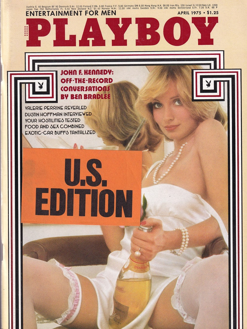 Playboy Magazine USA 1975-04 Valerie Perrine Dustin Hoffman John F. Kennedy Ben Bradlee Édition originale