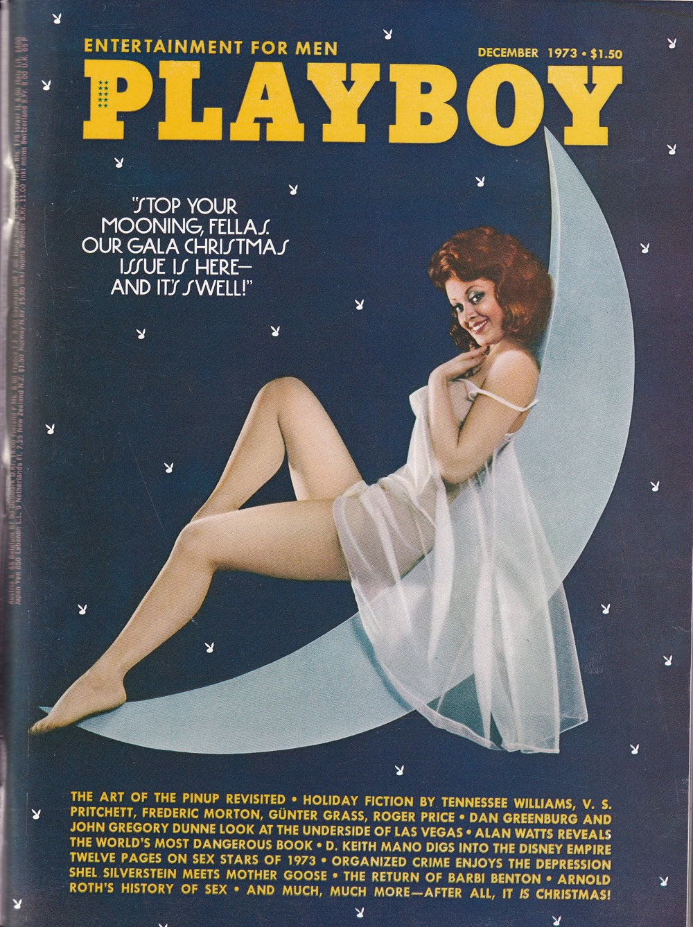 Playboy Magasin USA 1973-12 Barbi Benton Tennessee Williams V. S. Pritchett Frederic Morton Günter Grass Originalutgåva