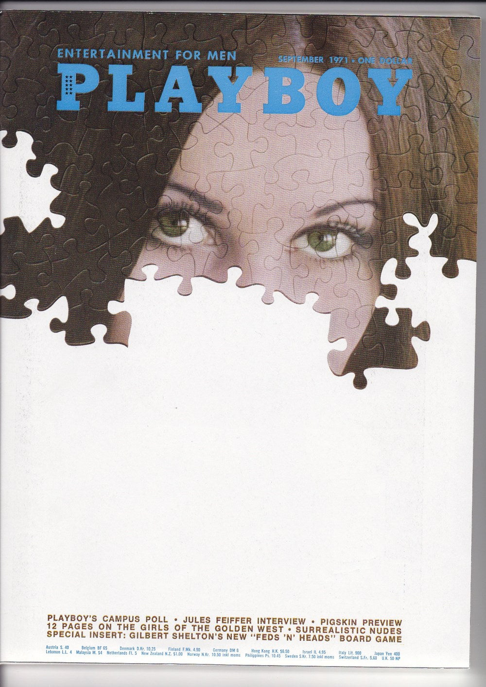 Playboy Magazine USA 1971-09 Crystal Smith Édition originale