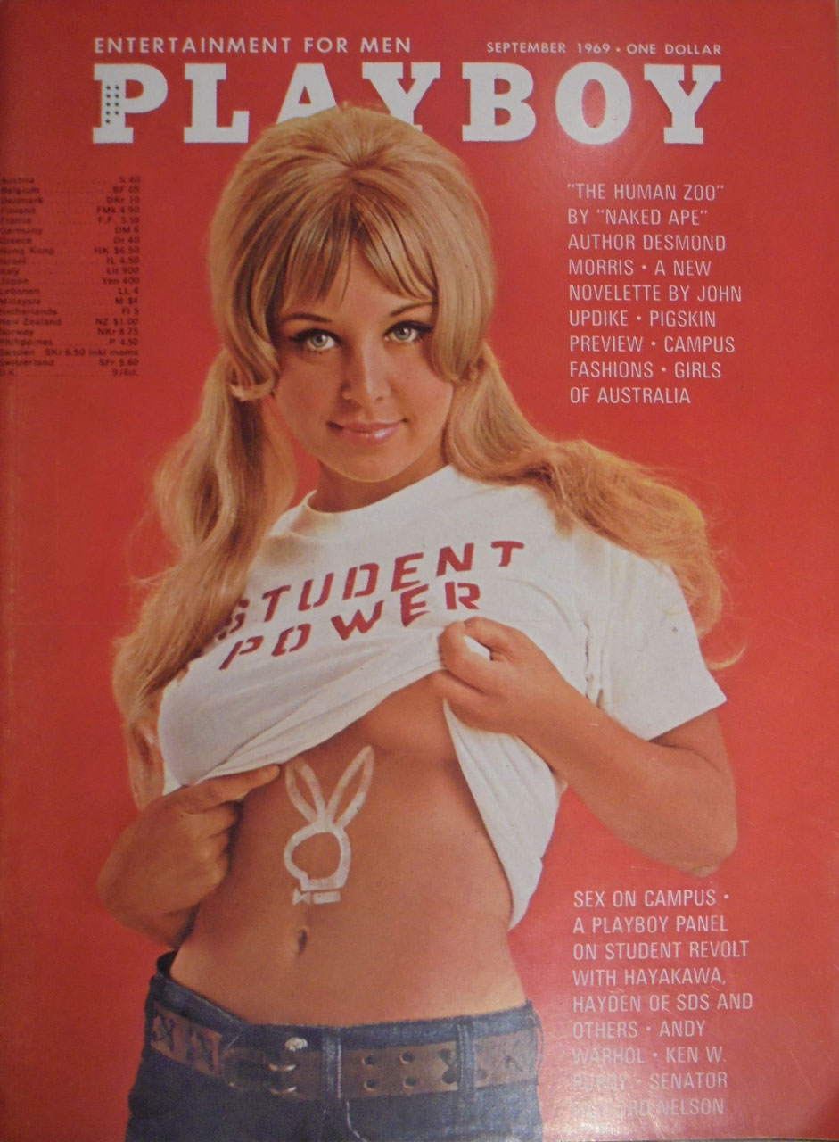 Playboy Magazine USA 1969-09 – Desmond Morris John Updike Andy Warhol S.I. Hayakawa Tom Hayden – Édition originale