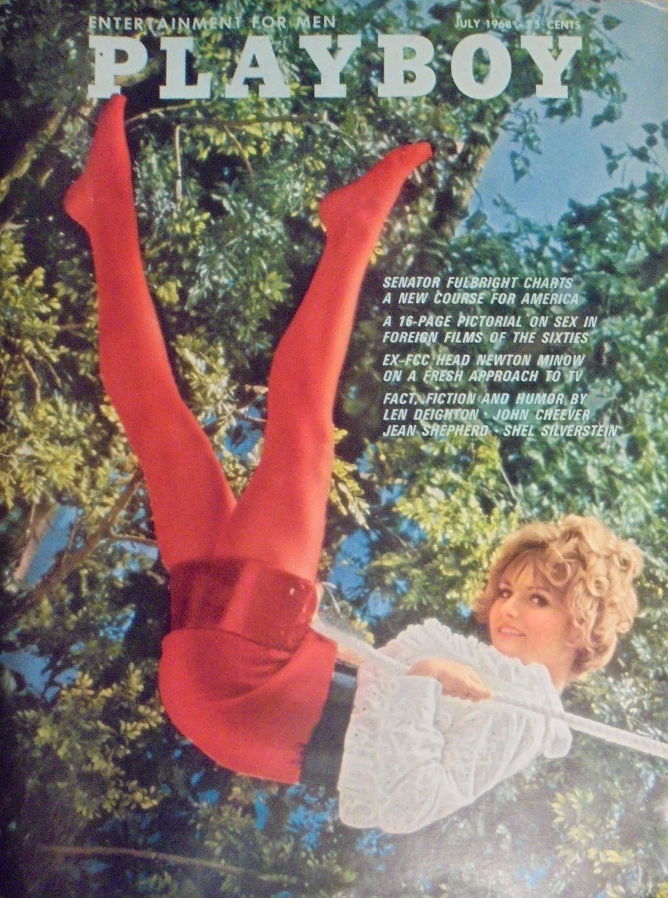 Playboy Revista USA 1968-07 – Len Deighton John Cheever Jean Shepherd Shel Silverstein J. William Fulbright – Edição original