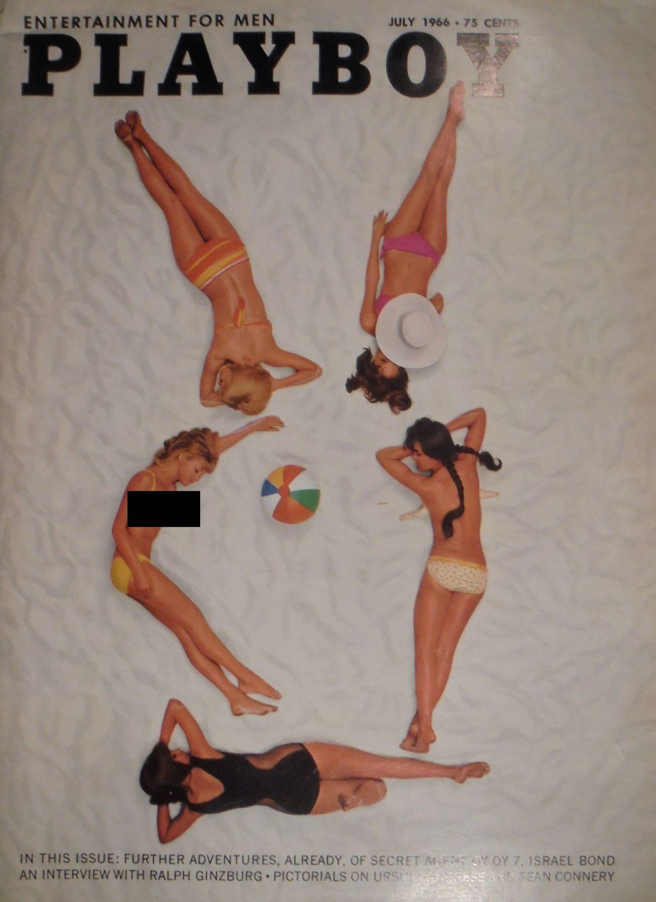 Playboy Revista USA 1966-07 – Ralph Ginzburg Sean Connery Israel Bond – Edição original