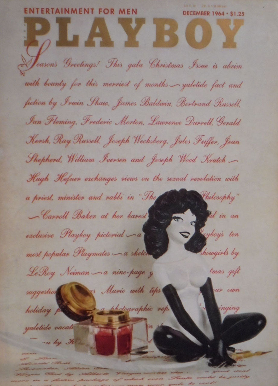 Playboy Revista USA 1964-12 – Carroll Baker Hugh Hefner Irwin Shaw James Baldwin Bertrand Russell – Edição original