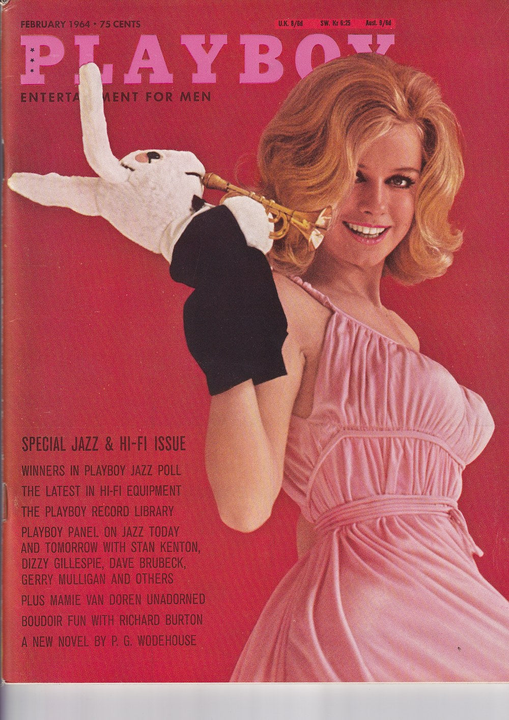 Playboy Rivista USA 1964-02 Stan Kenton Dizzy Gillespie Dave Brubeck Gerry Mulligan Mamie Van Doren Edizione originale