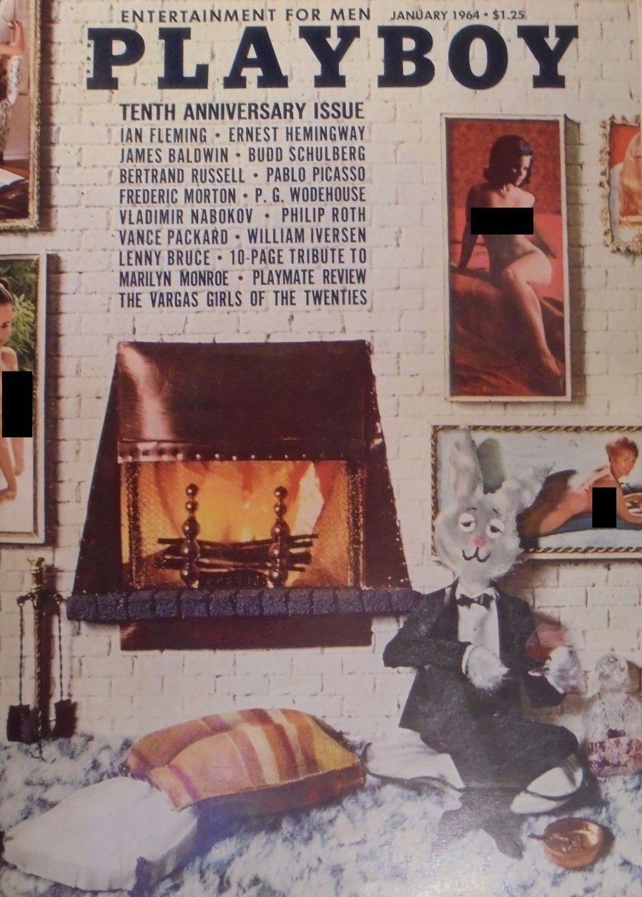 Playboy Revista USA 1964-01 Ian Fleming Ernest Hemingway James Baldwin Budd Schulberg Bertrand Russell Edición original