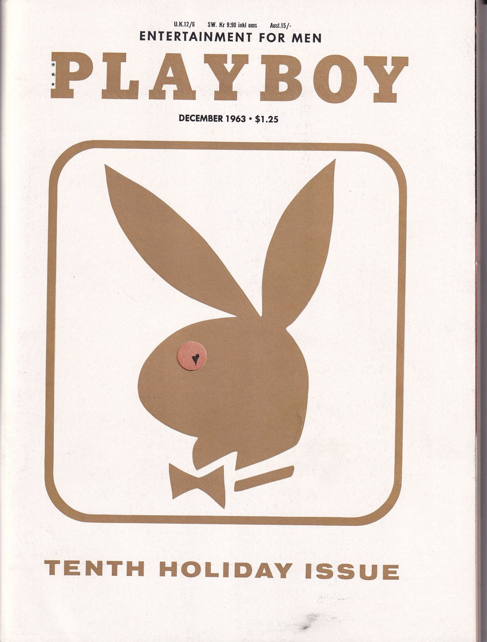 Playboy Magasin USA 1963-12 Originalutgåva