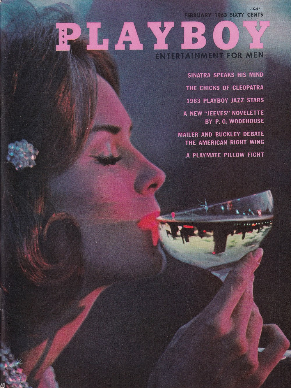 Playboy Magazine USA 1963-02 Frank Sinatra P. G. Wodehouse Norman Mailer William F. Buckley Jr. Édition originale